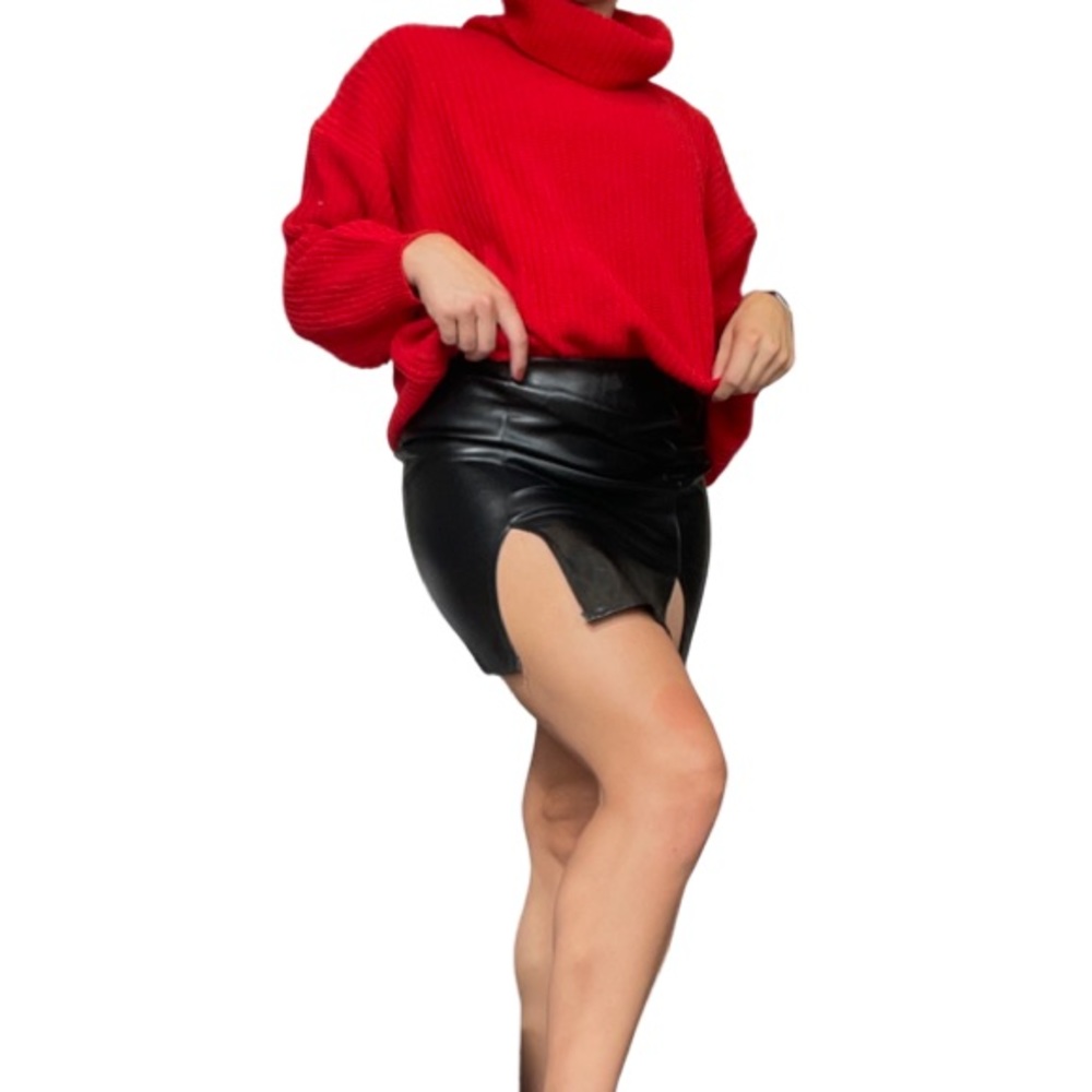 NWOT Nasty Gal Pleather Skirt